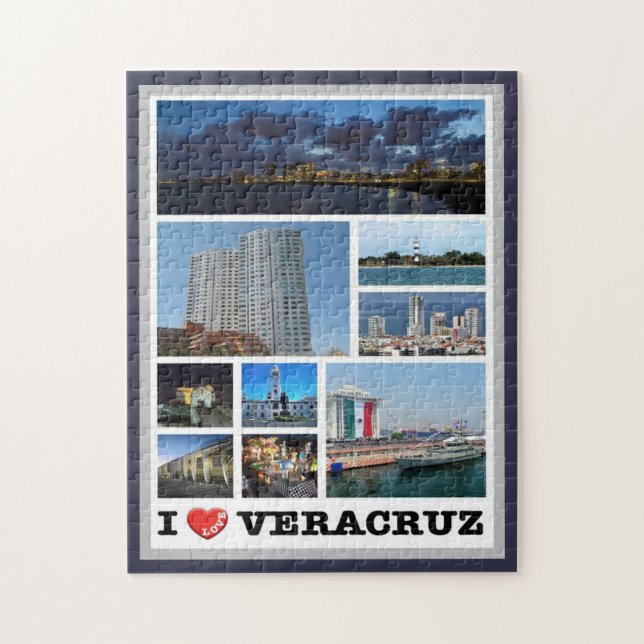 Mexico - Veracruz - I Love - Jigsaw Puzzle (Vertical)