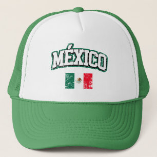 México Vintage Flag Trucker Hat