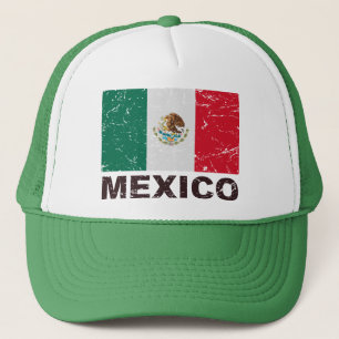 Mexico Vintage Flag Trucker Hat