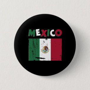 Mexico Vintage Mexican Flag Pride Hat Jersey 1 6 Cm Round Badge
