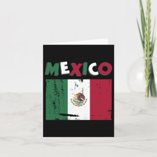 Mexico Vintage Mexican Flag Pride Hat Jersey 1 Card