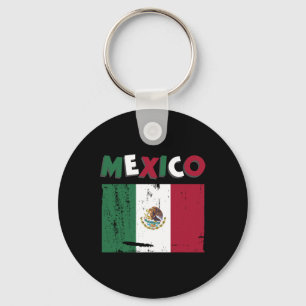 Mexico Vintage Mexican Flag Pride Hat Jersey 1 Key Ring
