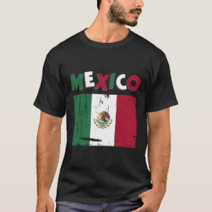 Mexico Vintage Mexican Flag Pride Hat Jersey 1  T-Shirt