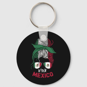 Mexico Vintage Mexican Flag Pride Hat Jersey 2 Key Ring