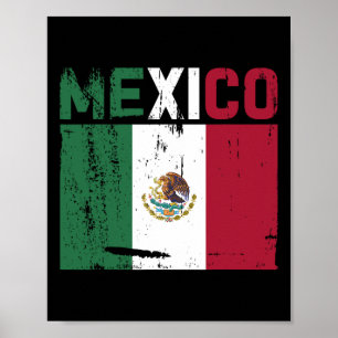 Mexico Vintage Mexican Flag Pride Hat Jersey 3 Poster