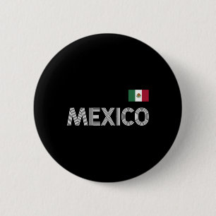 Mexico Vintage Mexican Flag Pride Hat Jersey 6 Cm Round Badge