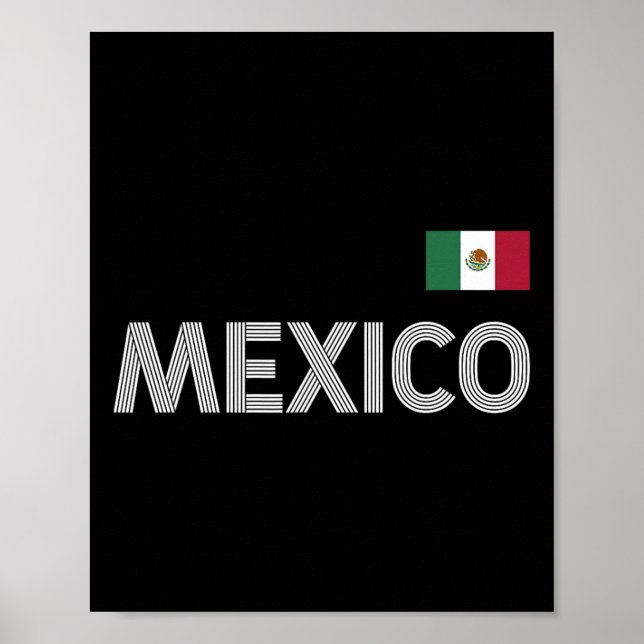 Mexico Vintage Mexican Flag Pride Hat Jersey  Poster (Front)