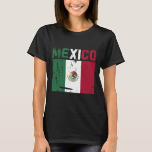 Mexico Vintage Mexican Flag Pride Hat  T-Shirt