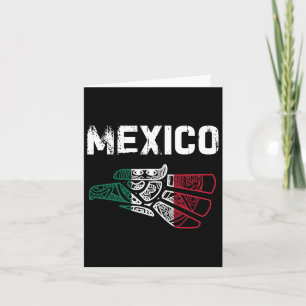 Mexico Vintage Mexican Flag Pride Hecho En Mexico Card