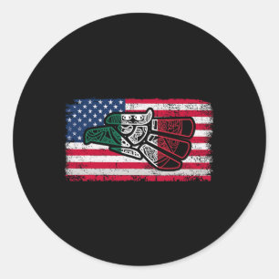 Mexico Vintage Mexican Flag Pride Hecho En Mexico Classic Round Sticker