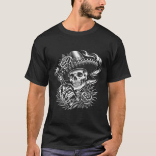 Mexico Vintage Skeleton Dia De Los Muertos Mexican T-Shirt