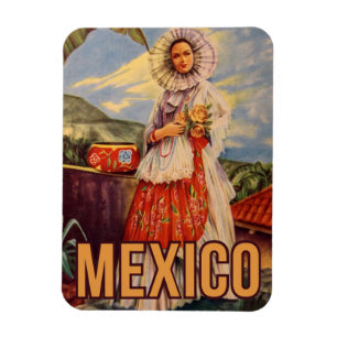 Mexico  Vintage Travel Magnet 
