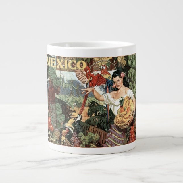 Mexico vintage travel mugs (Front)