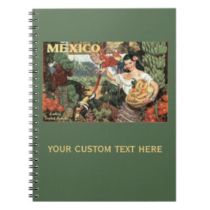 Mexico vintage travel notebook