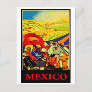 Mexico, vintage travel postcard