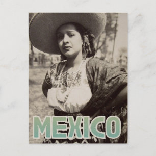 Mexico vintage travel postcard