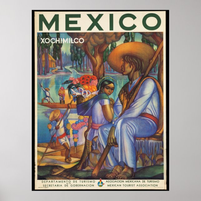 Mexico, vintage travel poster, poster (Front)