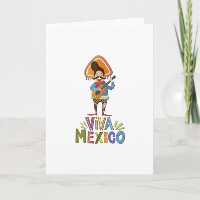 Mexico - Viva Mexico Singer - light Card (Front)