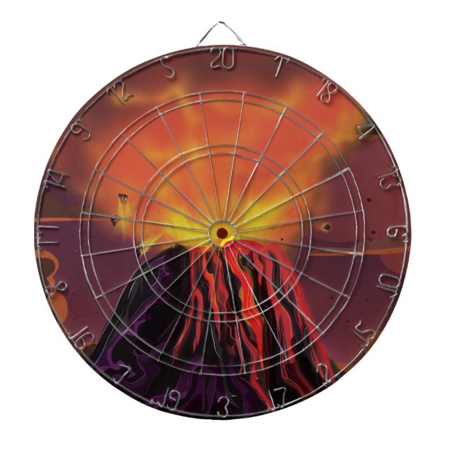 Mexico Volcano Dartboard (Front)