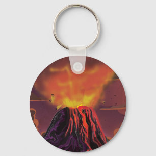 Mexico Volcano Key Ring