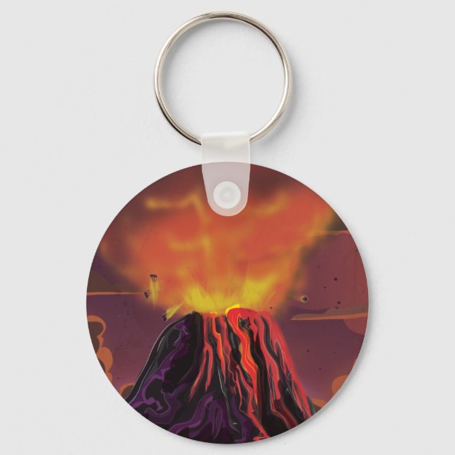 Mexico Volcano Key Ring (Front)