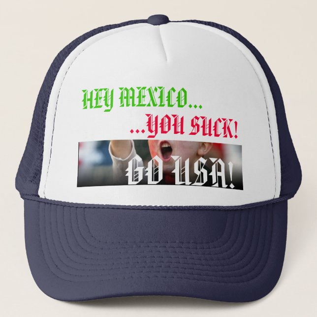 Mexico vs. US Soccer Rivalry Hat - Customised (Front)