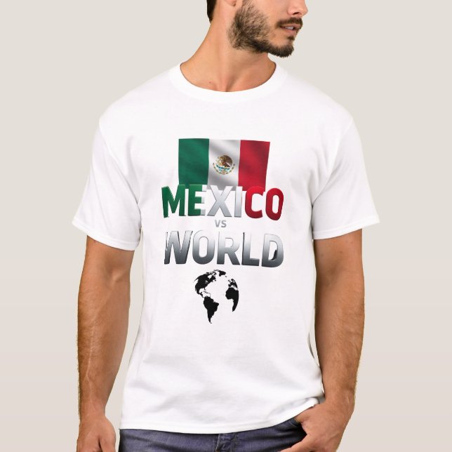 Mexico vs World Bold Design T-Shirt (Front)