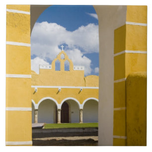 Mexico, Yucatan, Izamal. The Franciscan Convent 2 Ceramic Tile