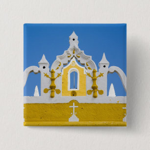 Mexico, Yucatan, Izamal. The Franciscan Convent 3 15 Cm Square Badge