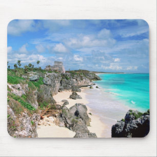 Mexico, Yucatan, Peninsula, Ruins Of Tulum, Mayan Mouse Pad