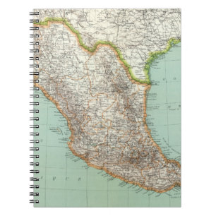 Mexique - Map of Mexico Notebook