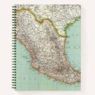 Mexique - Map of Mexico Notebook