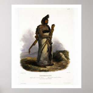Mexkemahuastan, Chief of the Gros-Ventres of the P Poster