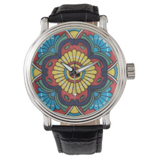 mexred talavera tile watch