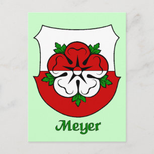 Meyer Family Shield Postcard