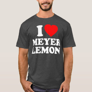 Meyer Lemon Love Heart Funny T-Shirt