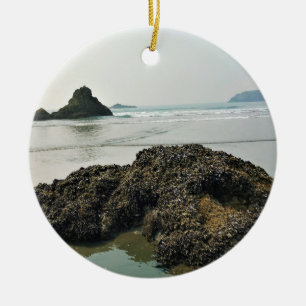 Meyers Beach North, Gold Beach, Oregon Ceramic Ornament