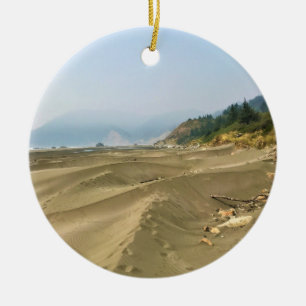 Meyers Beach North, Gold Beach, Oregon Ceramic Ornament
