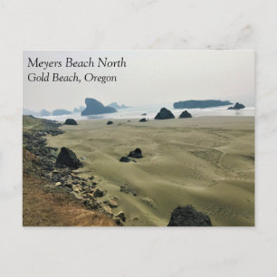 Meyers Beach North, Gold Beach, Oregon Postcard