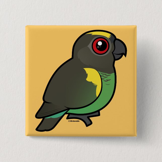 Meyer's Parrot 15 Cm Square Badge (Front)
