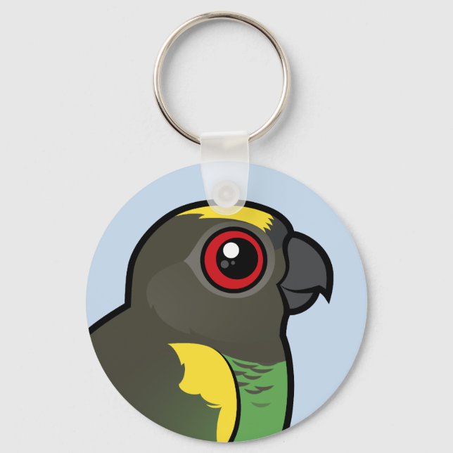 Meyer's Parrot Key Ring (Front)