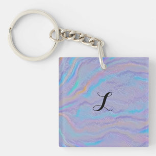 Mezmerizing Iridescent Stone Key Ring