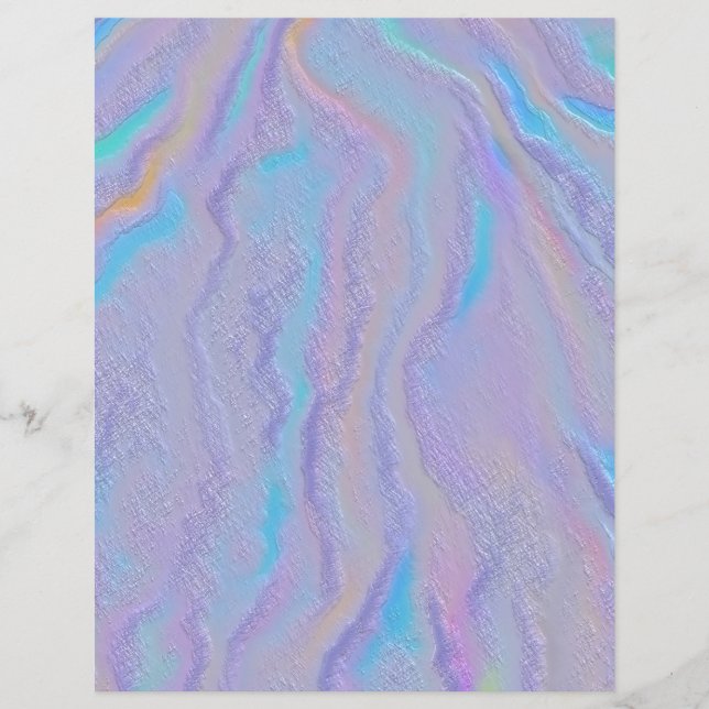Mezmerizing Iridescent Stone Scrapbook Paper (Front)