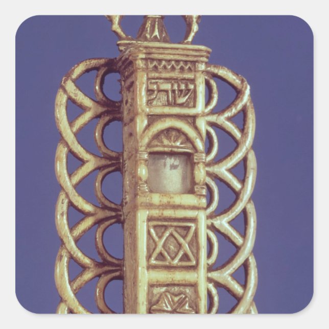 Mezuzah  Case Square Sticker (Front)