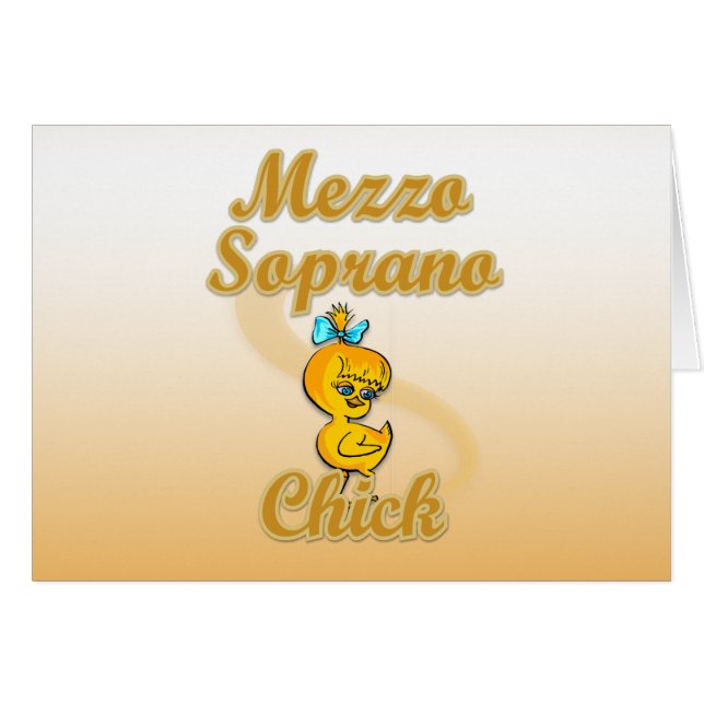 Mezzo Soprano Chick (Front Horizontal)