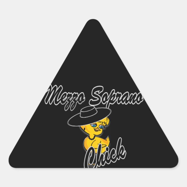 Mezzo Soprano Chick #4 Triangle Sticker (Front)