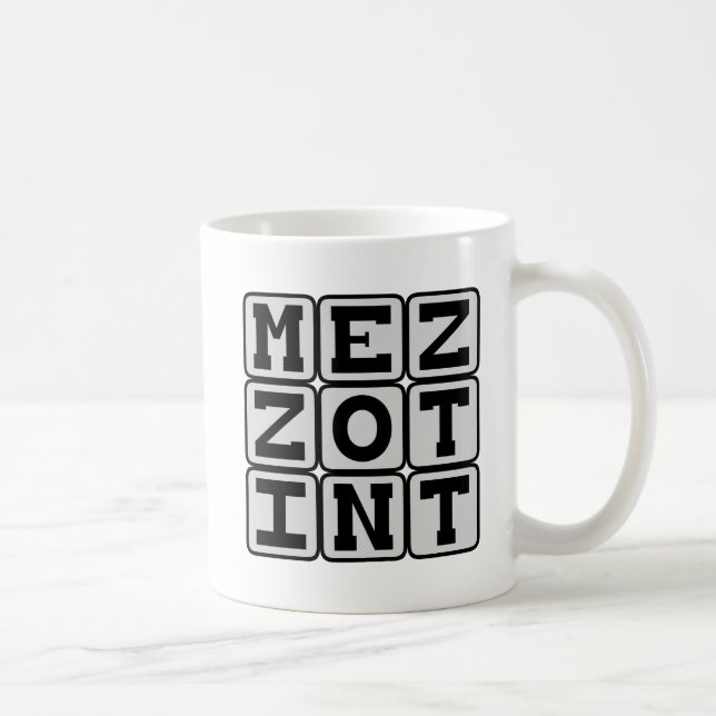 Mezzotint, Printmaking Process Coffee Mug (Right)