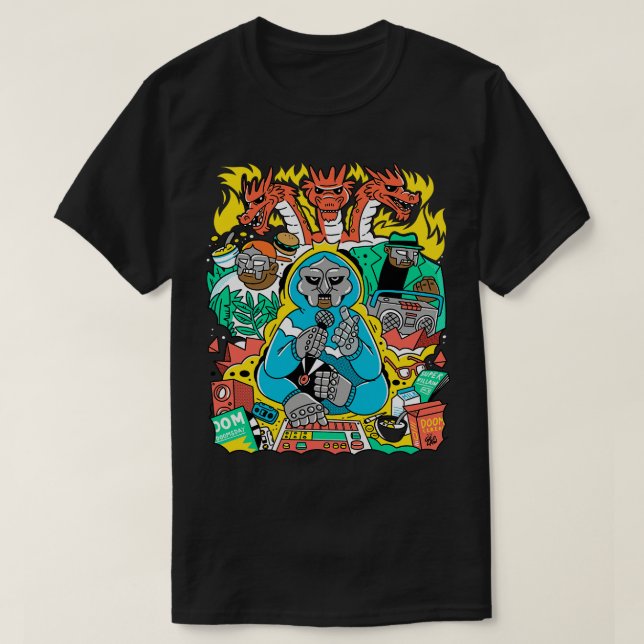 MF DOOM FRIENDS Kids Hoodie T-Shirt (Design Front)