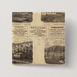 Mfg co, oil fields 15 cm square badge