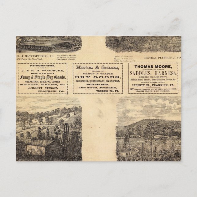 Mfg co, oil fields postcard (Front)